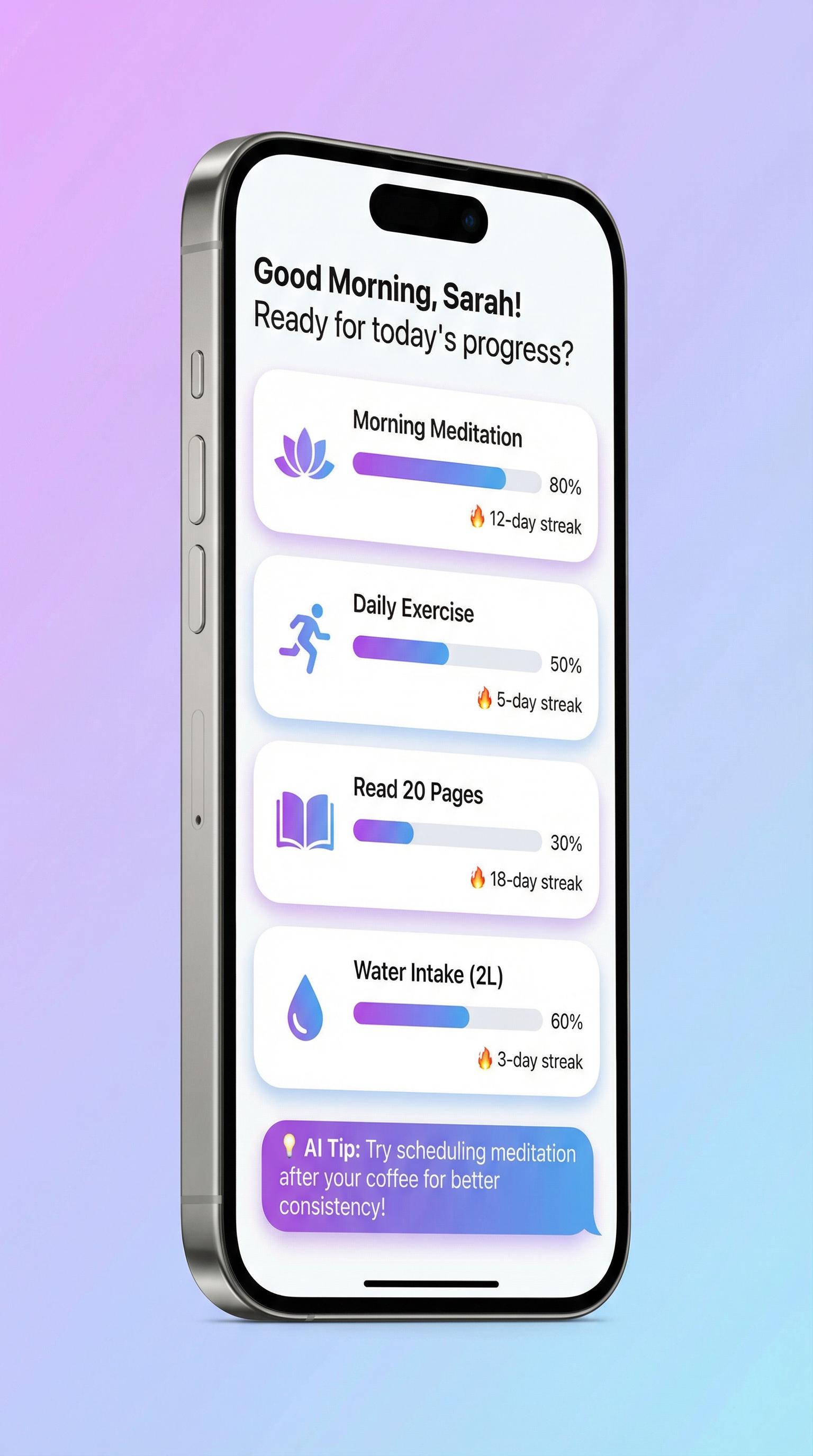 NeuraHabit iPhone App